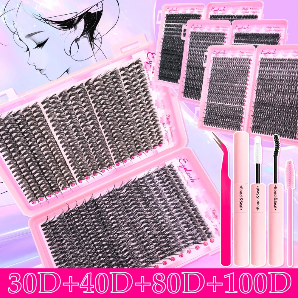 Fluffy Eyelash Extension Kit